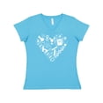 thumbnail image 1 of Inktastic Science Heart Beaker, Book, DNA and Microscope Women's V-Neck T-Shirt, 1 of 5