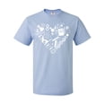 thumbnail image 1 of Inktastic Science Heart Beaker, Book, Dna and Microscope T-Shirt, 1 of 5