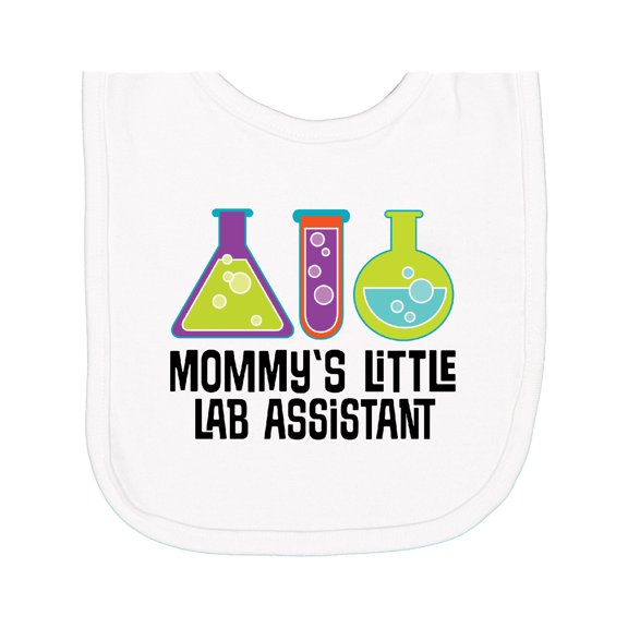 Inktastic Science Mommys Little Lab Assistant Newborn Bib