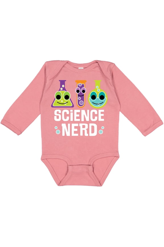Science Nerd Chemistry Boys or Girls Long Sleeve Baby Bodysuit