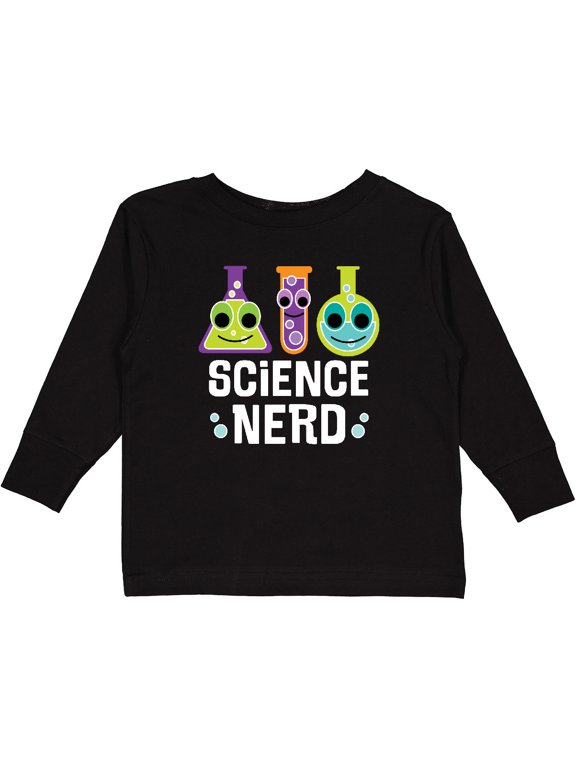 Science Nerd Chemistry Boys or Girls Long Sleeve Toddler T-Shirt