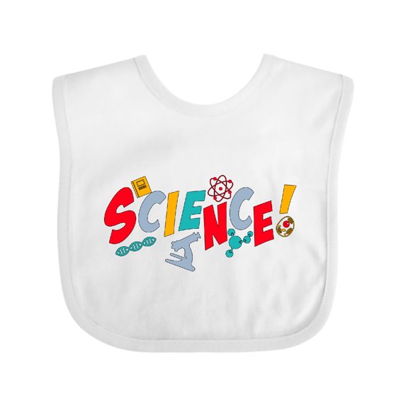 Inktastic Science Science Shapes Boys or Girls Baby Bib