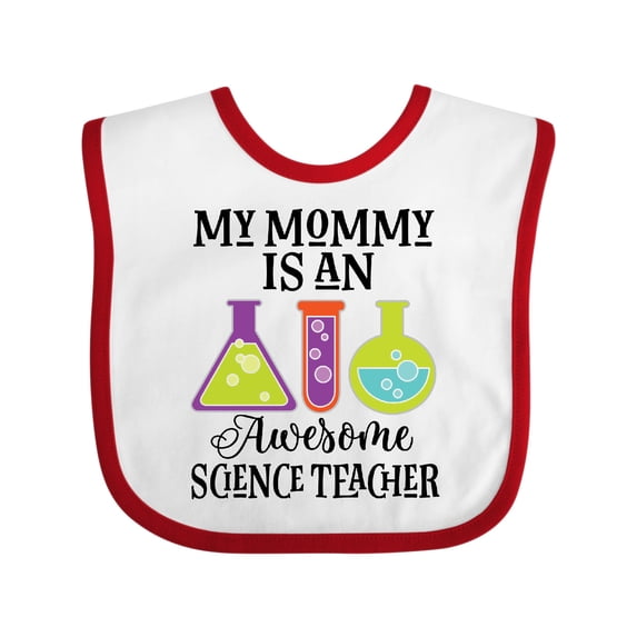 Inktastic Science Teacher Mommy Boys or Girls Baby Bib