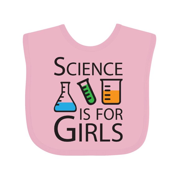 Inktastic Science is for Girls Girls Baby Bib