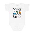 thumbnail image 1 of Inktastic Science is for Girls Girls Baby Bodysuit, 1 of 5