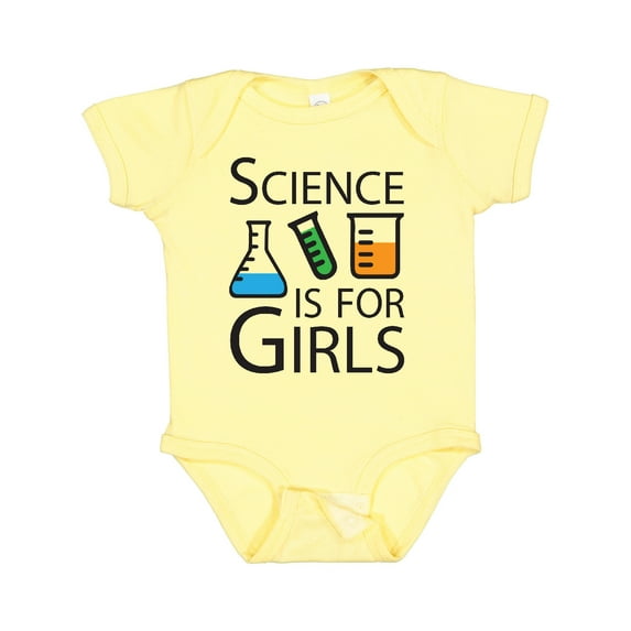 Inktastic Science is for Girls Girls Baby Bodysuit