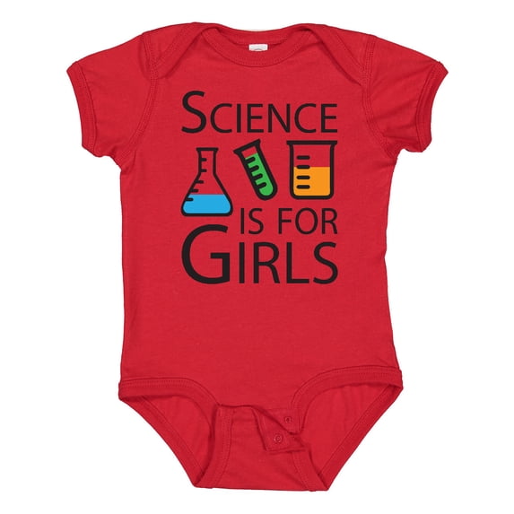 Inktastic Science is for Girls Girls Baby Bodysuit