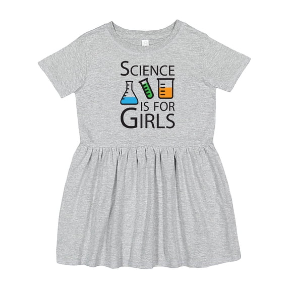 Inktastic Science is for Girls Girls Toddler Dress