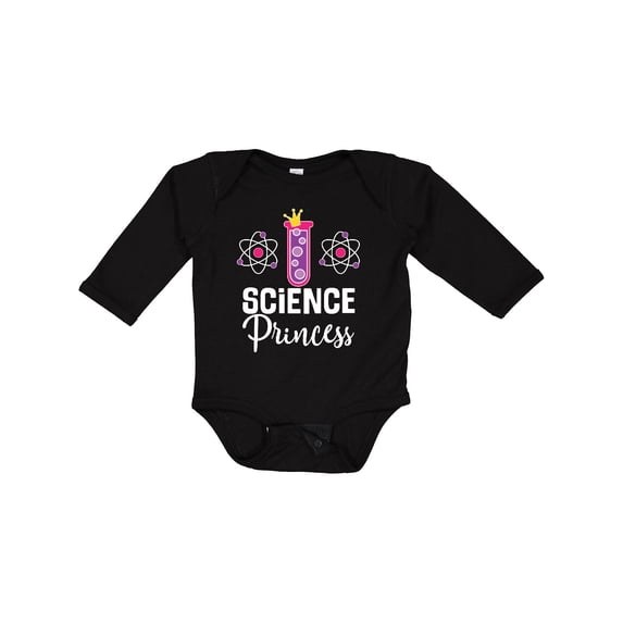 Inktastic Scientist Girls Science Princess Girls Long Sleeve Baby Bodysuit
