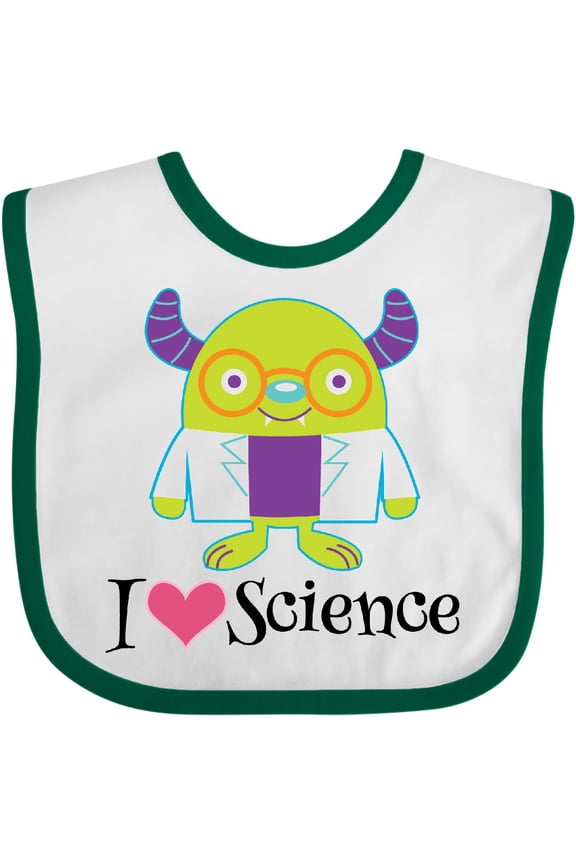 Scientist I Love Science Future Childs Shirt Boys or Girls Baby Bib