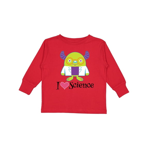 Inktastic Scientist I Love Science Future Childs Shirt Boys or Girls Long Sleeve Toddler T-Shirt