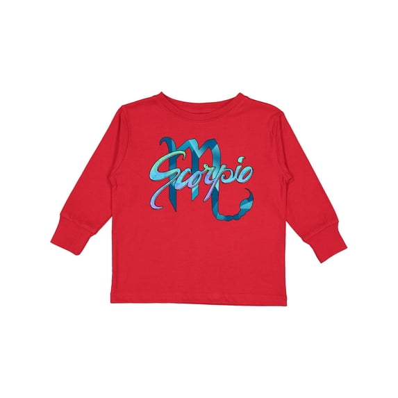 Inktastic Scorpio Zodiac Sign Boys or Girls Long Sleeve Toddler T-Shirt