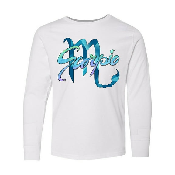 Inktastic Scorpio Zodiac Sign Long Sleeve Youth T-Shirt