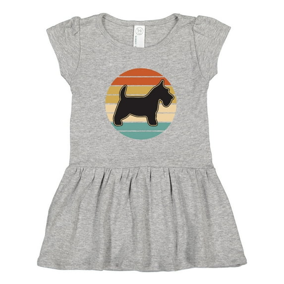 Inktastic Scottie Dog Gift Vintage Scottish Terrier Girls Toddler Dress