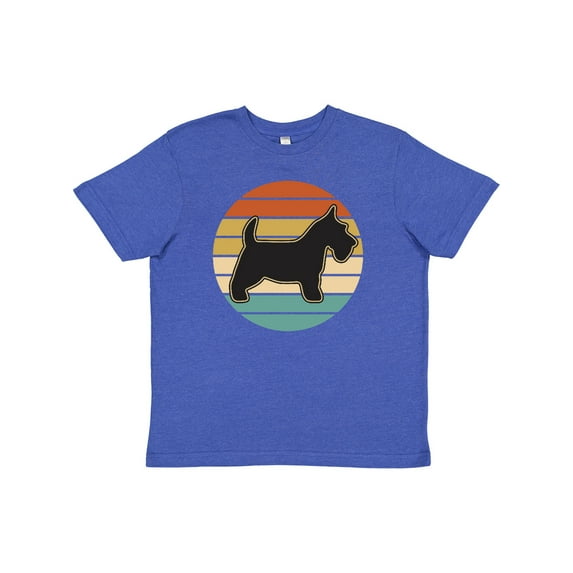 Inktastic Scottie Dog Vintage Scottish Terrier Youth T-Shirt