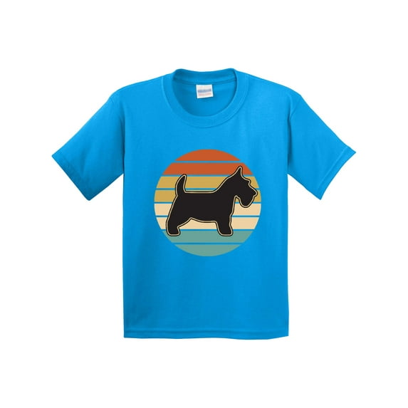 Inktastic Scottie Dog Vintage Scottish Terrier Youth T-Shirt