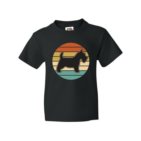 Inktastic Scottie Dog Vintage Scottish Terrier Youth T-Shirt