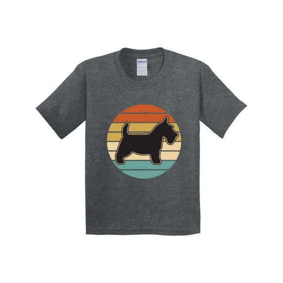 Inktastic Scottie Dog Vintage Scottish Terrier Youth T-Shirt