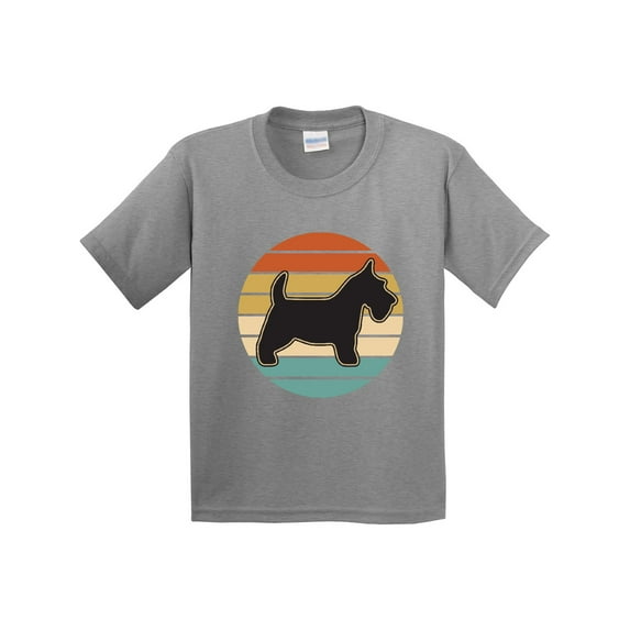 Inktastic Scottie Dog Vintage Scottish Terrier Youth T-Shirt