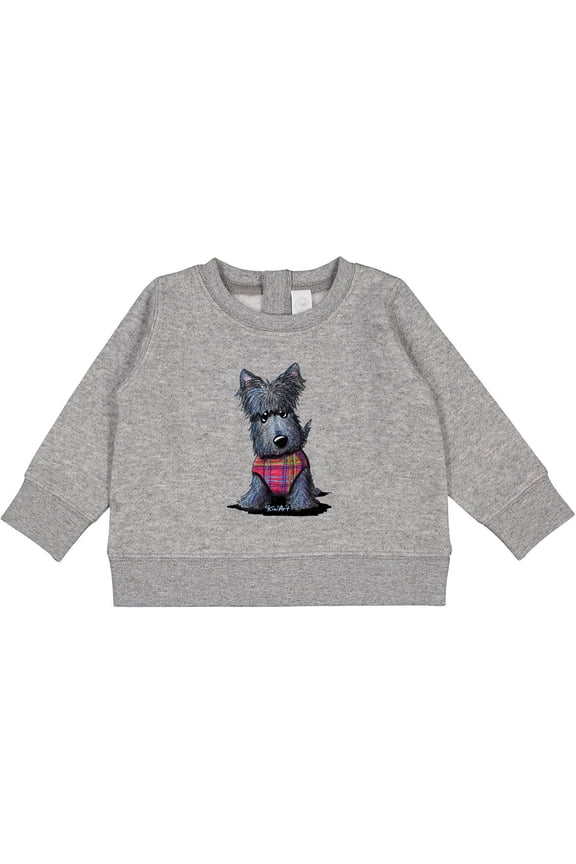 Scottie Dog in Plaid Baby Sweatshirt