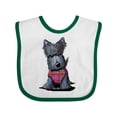 thumbnail image 1 of Inktastic Scottie Dog in Plaid Boys or Girls Baby Bib, 1 of 4