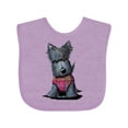 thumbnail image 1 of Inktastic Scottie Dog in Plaid Boys or Girls Baby Bib, 1 of 4