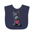 thumbnail image 1 of Inktastic Scottie Dog in Plaid Boys or Girls Baby Bib, 1 of 4