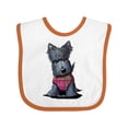 thumbnail image 1 of Inktastic Scottie Dog in Plaid Boys or Girls Baby Bib, 1 of 4