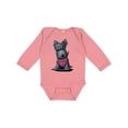 thumbnail image 1 of Inktastic Scottie Dog in Plaid Boys or Girls Long Sleeve Baby Bodysuit, 1 of 5