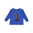 thumbnail image 1 of Inktastic Scottie Dog in Plaid Boys or Girls Long Sleeve Toddler T-Shirt, 1 of 5
