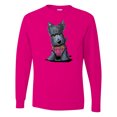 thumbnail image 1 of Inktastic Scottie Dog in Plaid Long Sleeve T-Shirt, 1 of 5