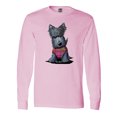 thumbnail image 1 of Inktastic Scottie Dog in Plaid Long Sleeve T-Shirt, 1 of 5