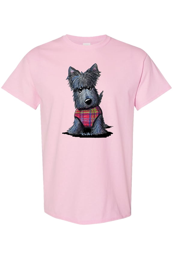 Scottie Dog in Plaid T-Shirt