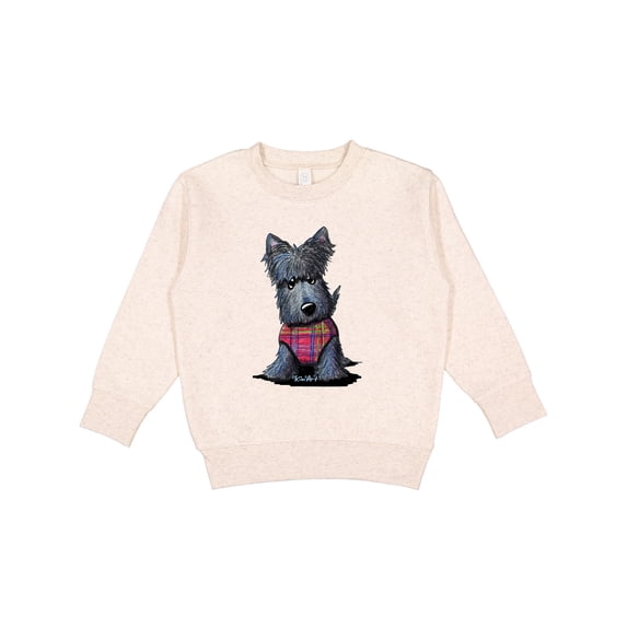 Inktastic Scottie Dog in Plaid Toddler Sweatshirt