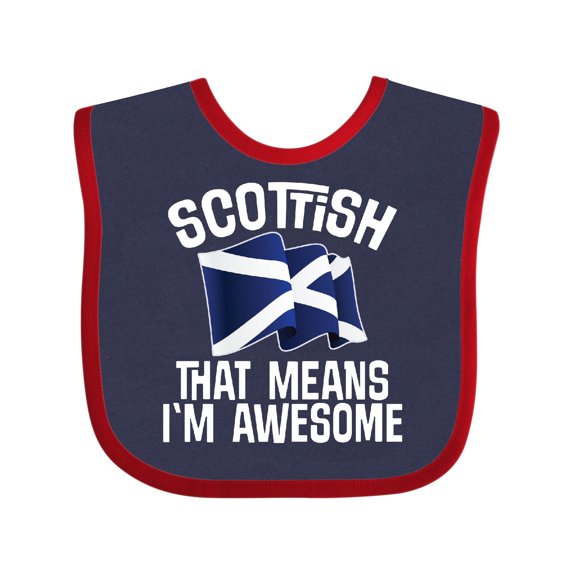 Inktastic Scottish Pride Scotland Flag Boys or Girls Baby Bib