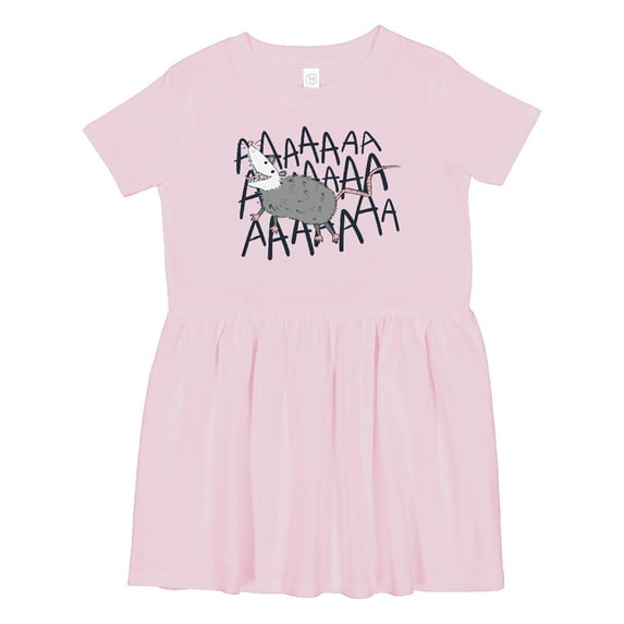 Inktastic Screaming Possum Girls Toddler Dress