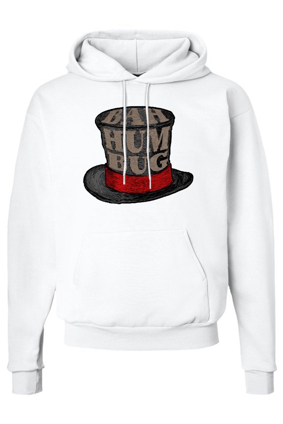Scrooge's Top Hat Bah Humbug Adult Hoodie Sweatshirt