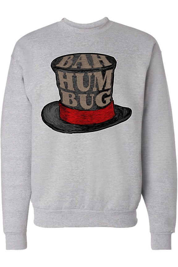 Scrooge's Top Hat Bah Humbug Adult Sweatshirt
