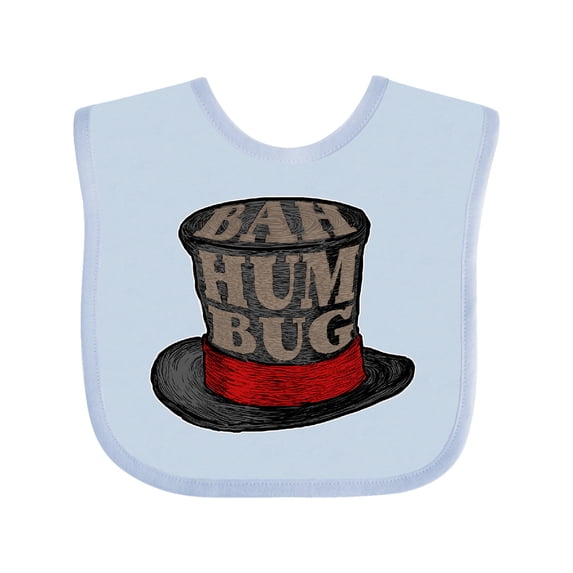 Inktastic Scrooge's Top Hat Bah Humbug Boys or Girls Baby Bib