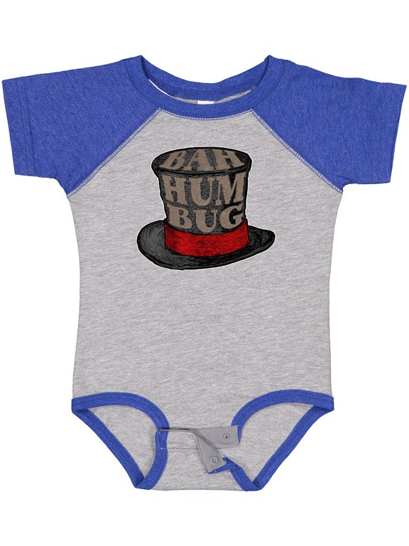Scrooge's Top Hat Bah Humbug Boys or Girls Baby Bodysuit