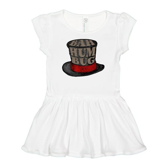 Inktastic Scrooge's Top Hat Bah Humbug Girls Baby Dress
