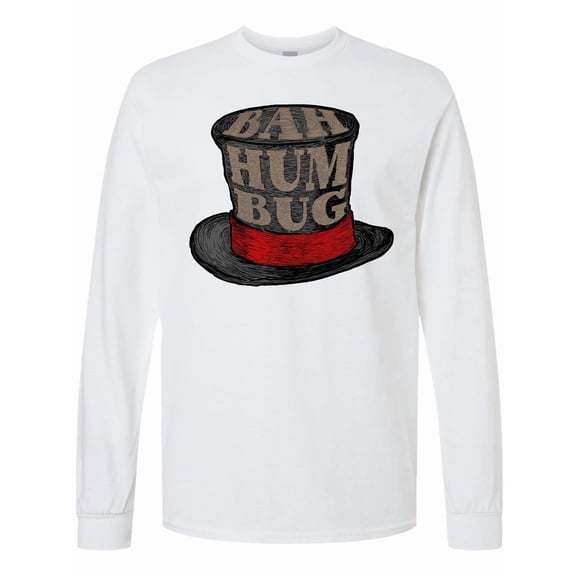 Inktastic Scrooge's Top Hat Bah Humbug Long Sleeve T-Shirt