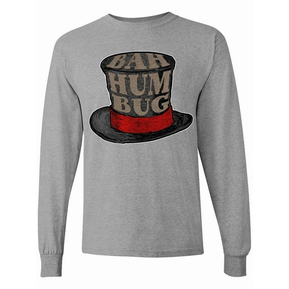 Inktastic Scrooge's Top Hat Bah Humbug Long Sleeve T-Shirt