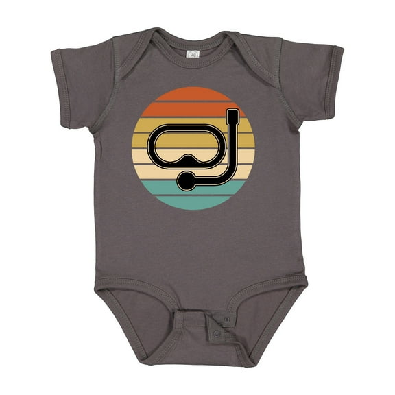 Inktastic Scuba Diver Retro Sunset Diving Boys or Girls Baby Bodysuit