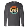 thumbnail image 1 of Inktastic Scuba Diver Retro Sunset Diving Gift Long Sleeve T-Shirt, 1 of 5