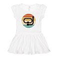 thumbnail image 1 of Inktastic Scuba Diver Retro Sunset Diving Girls Baby Dress, 1 of 5