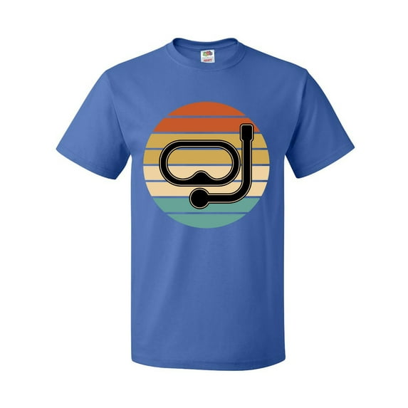 Inktastic Scuba Diver Retro Sunset Diving T-Shirt