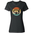 thumbnail image 1 of Inktastic Scuba Diver Retro Sunset Diving Women's T-Shirt, 1 of 5