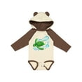 thumbnail image 1 of Inktastic Sea Turtle Swimming Boys or Girls Long Sleeve Baby Bodysuit, 1 of 5
