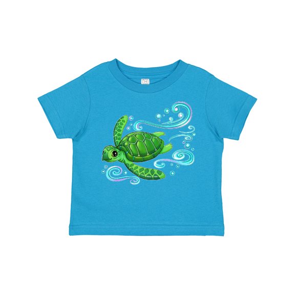 Inktastic Sea Turtle Swimming Boys or Girls Toddler T-Shirt
